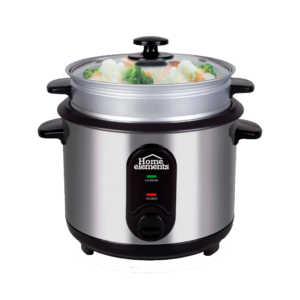 OLLA ARROCERA CON VAPORERA HOME ELEMENTS 10 TAZAS-INOX