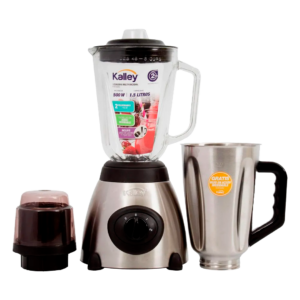 COMBO LICUADORA KALLEY MULTIFUNCIONAL K-B15MAV-INOX+VASO VIDRIO